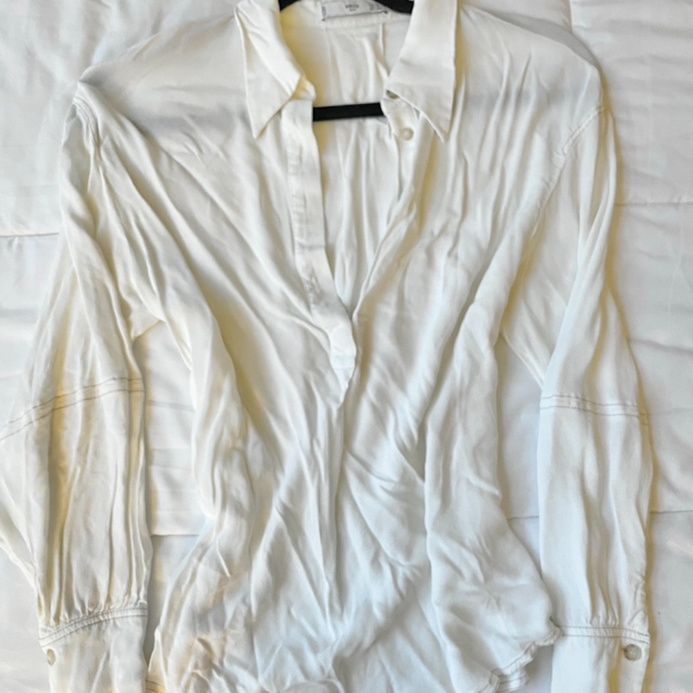 Mango Ivory Blouse, Size 2